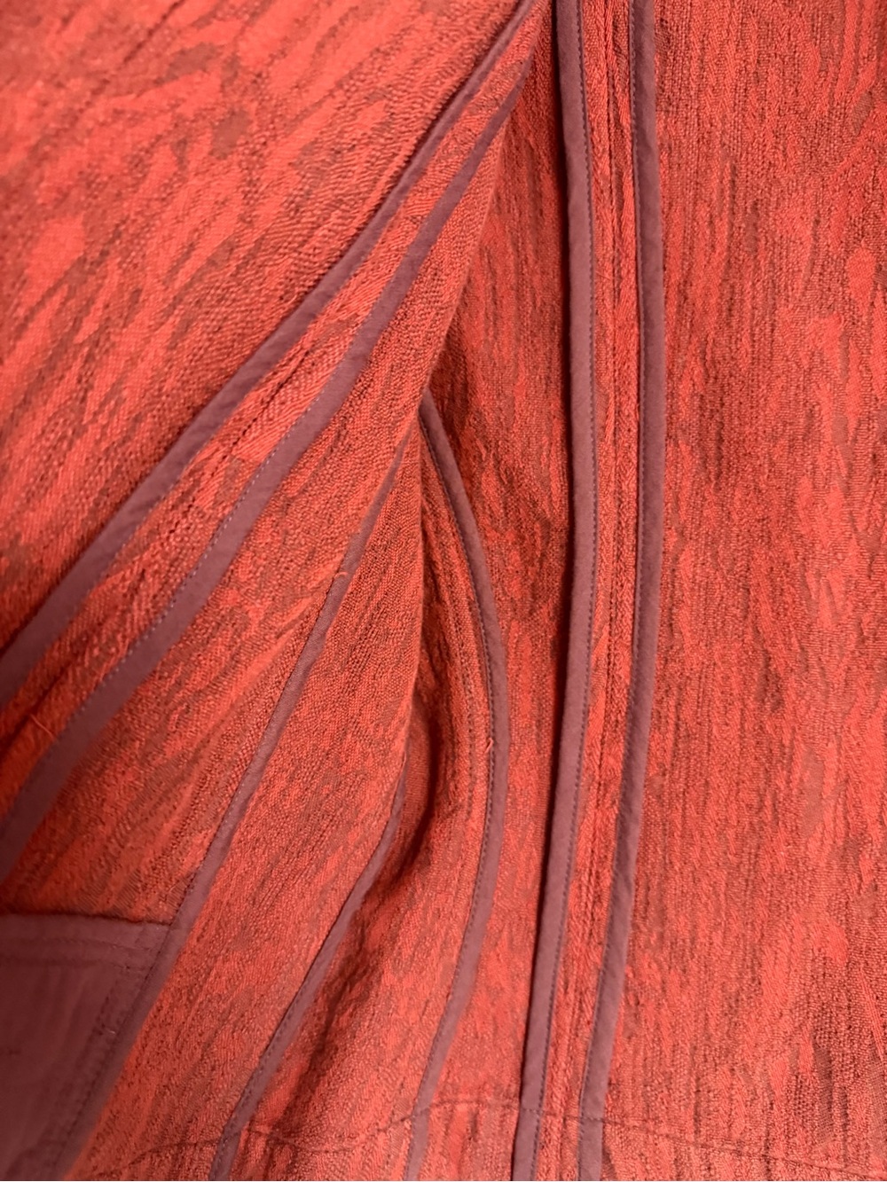 Coldwater Creek Red Textured Open-Front Blazer - Picture 6 of 7